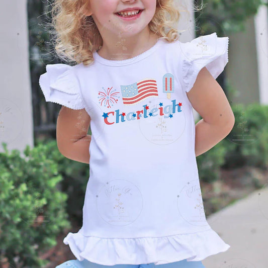 American Flag Trio Patriotic Sketchy Design sketch fill, light fill, quick stitch machine embroidery design download file four sizes