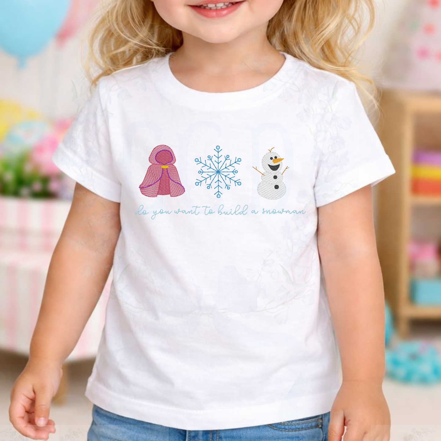 Ice Princess Cape Snowflake & Snowman Winter Machine Embroidery Design | Fairytale Ice Princess | Snowflake Cape | Snowman Applique